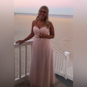 Pink Bridesmaid Tulle Dress